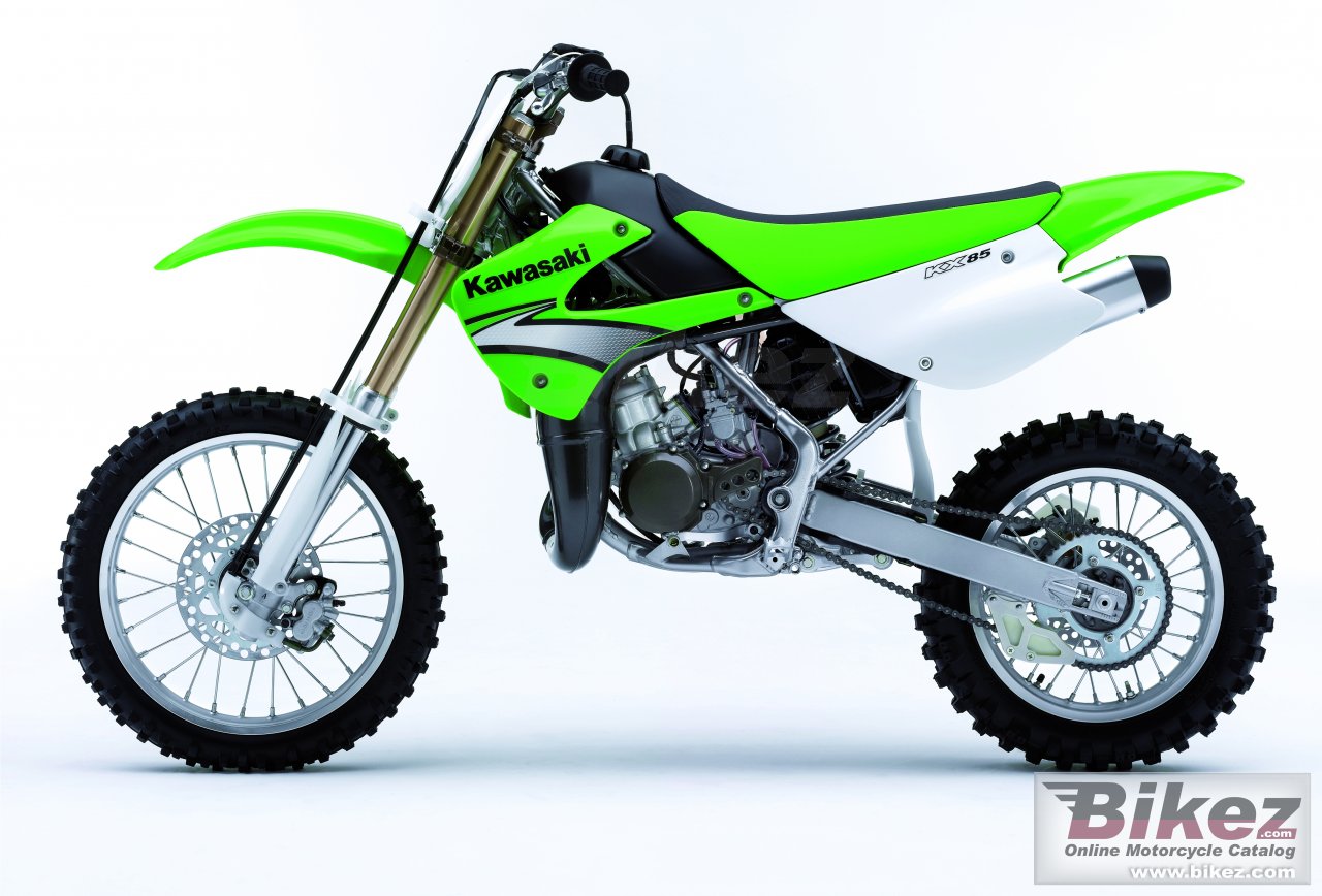 Big Kawasaki kx85 picture and wallpaper from Bikez.com